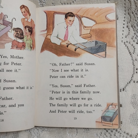 1949 Peter's Family A Study of Home Life Social Studies Reader Textbook - Picture 5 of 11